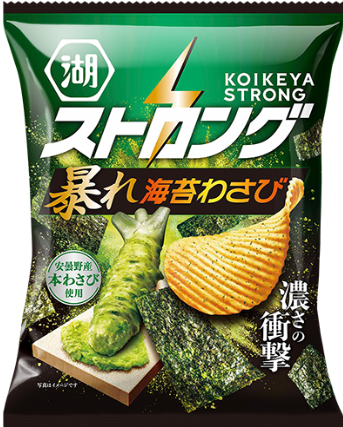 2024 New Product Japan Snack Koikeya Strong Violent Seaweed Wasabi